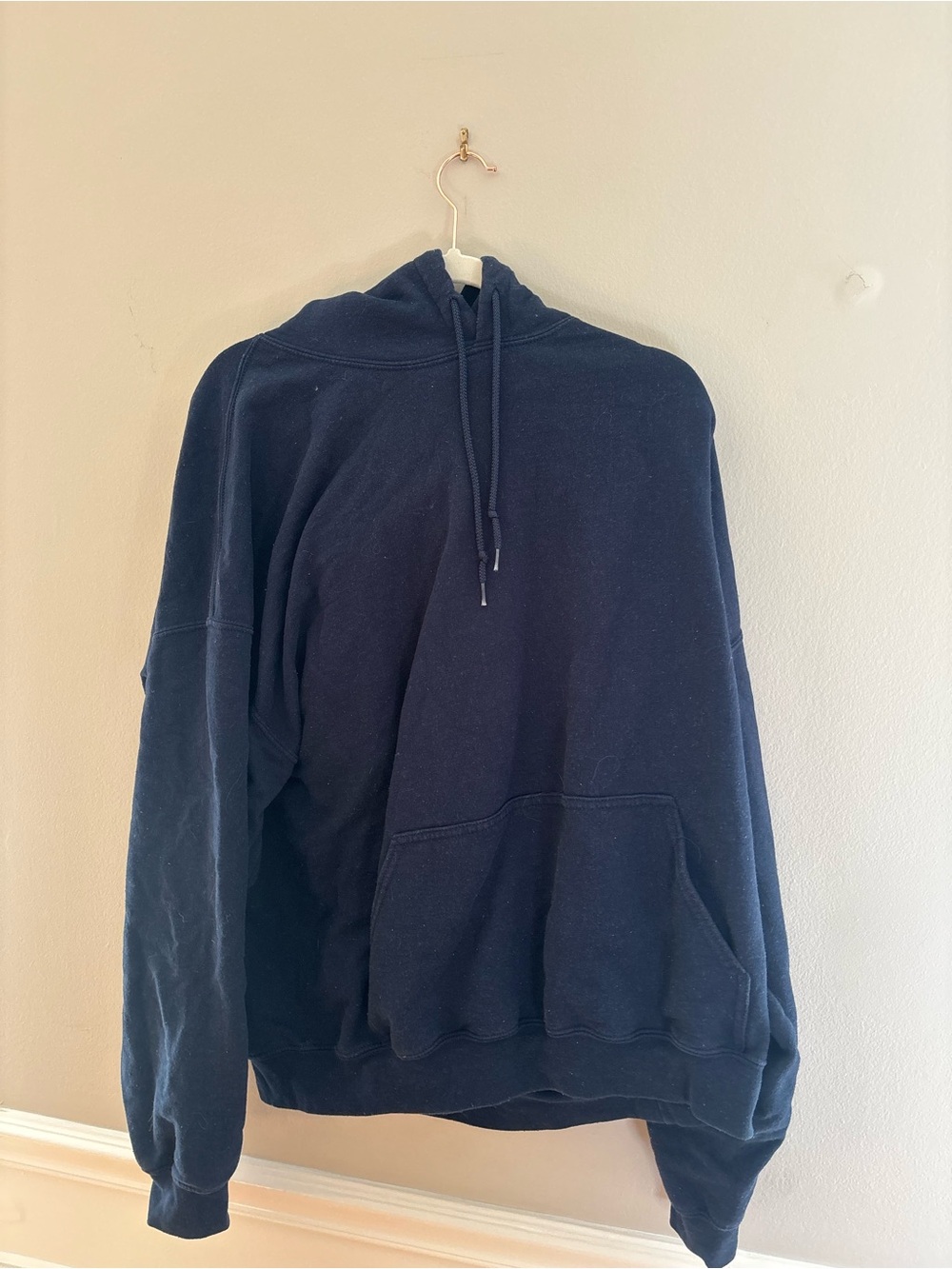 Gildan Navy Blue Women's Crewneck Hoodie